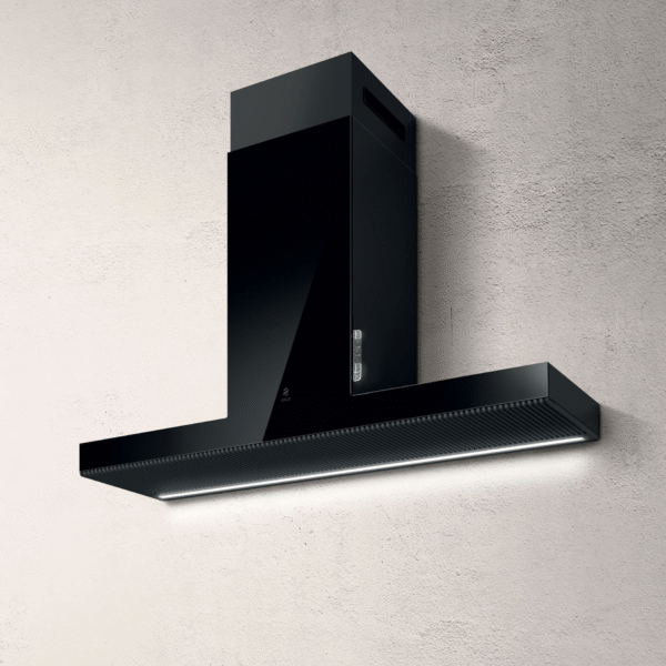 Elica Haiku 90cm Wall Extractor Hood in Black