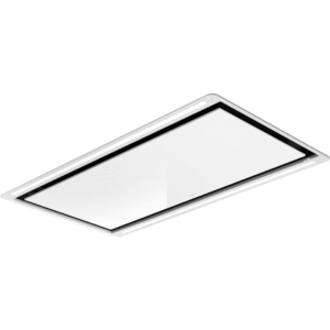 Elica Hilight GLS H16 100cm Ceiling Extractor Hood in White Glass