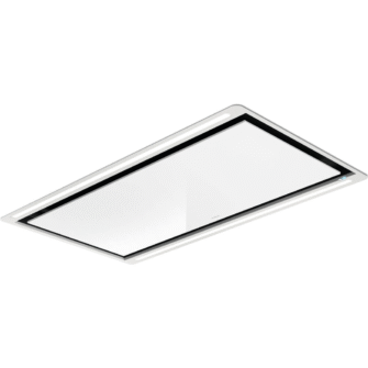 Elica Hilight GLS H16 100cm Ceiling Extractor Hood in White Glass