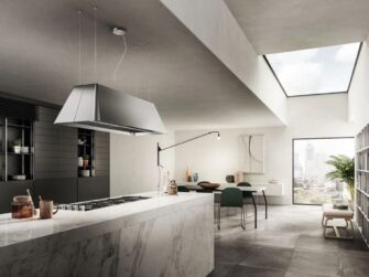 Elica Ikona Maxxi Pure 120cm Island Extractor Hood in Stainless Steel