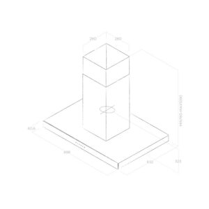 Elica Joy Island Extractor Hood in White-3