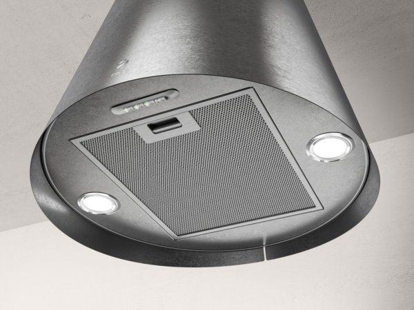 Elica Juno Urban RC 50cm Island Extractor Hood in Cast Iron
