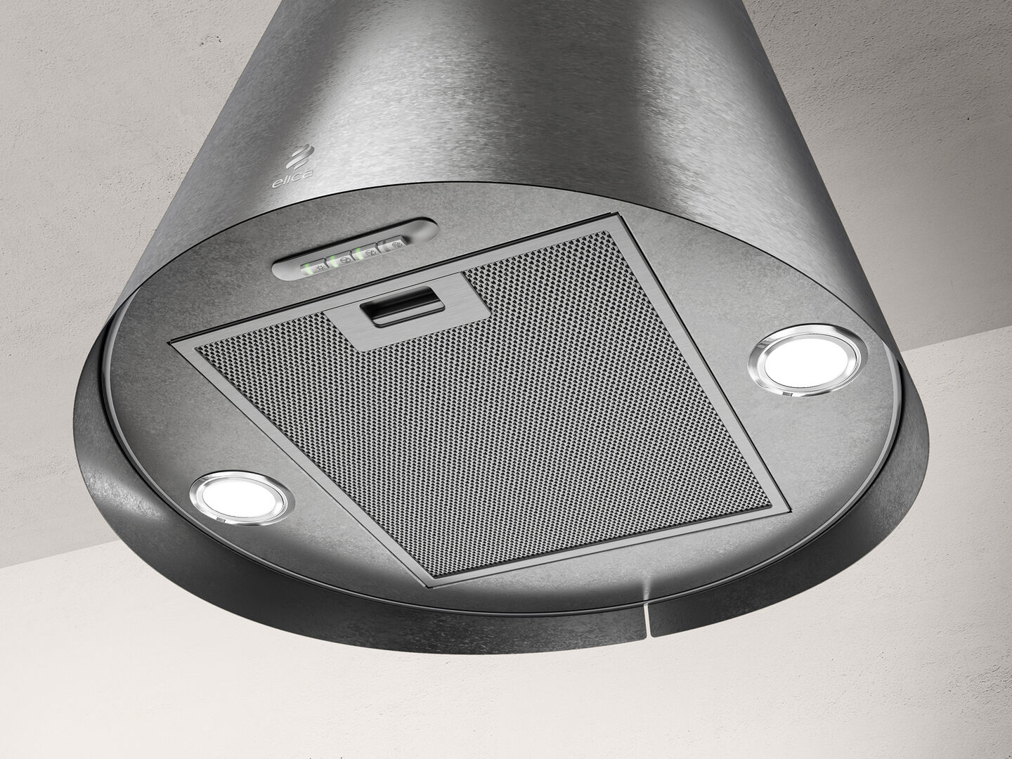 Elica Juno Urban RC 50cm Island Extractor Hood in Cast Iron