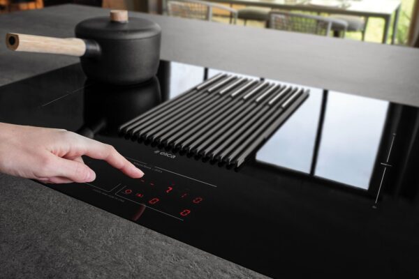 Elica Libra DO 83cm Vented Induction Hob in Black