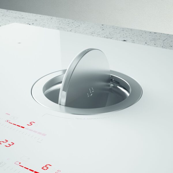 Elica NikolaTesla NT-SWITCH-WH-DO 83cm Vented Induction Hob in White Ice Grey