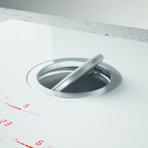 Elica NikolaTesla NT-SWITCH-WH-DO 83cm Vented Induction Hob in White Ice Grey