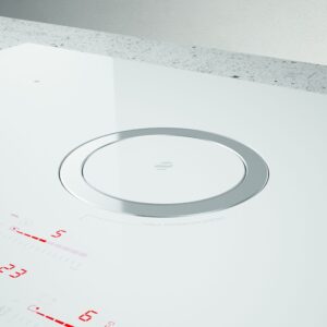 Elica NikolaTesla NT-SWITCH-WH-DO 83cm Vented Induction Hob in White Ice Grey