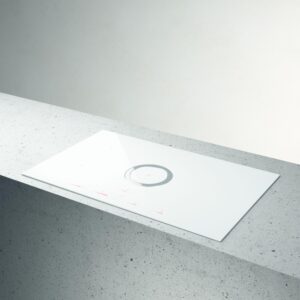 Elica NikolaTesla NT-SWITCH-WH-DO 83cm Vented Induction Hob in White Ice Grey