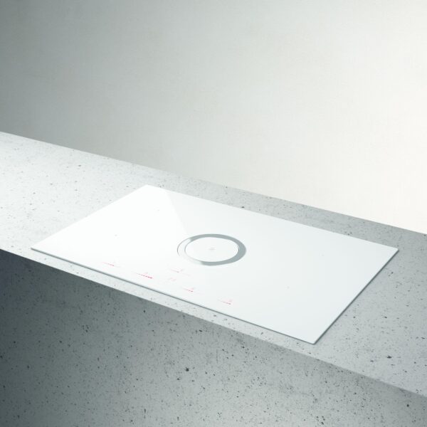 Elica NikolaTesla NT-SWITCH-WH-DO 83cm Vented Induction Hob in White Ice Grey