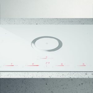 Elica NikolaTesla NT-SWITCH-WH-DO 83cm Vented Induction Hob in White Ice Grey