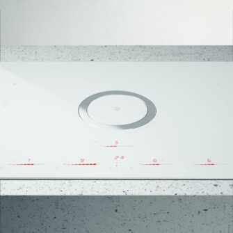 Elica NikolaTesla NT-SWITCH-WH-DO 83cm Vented Induction Hob in White Ice Grey