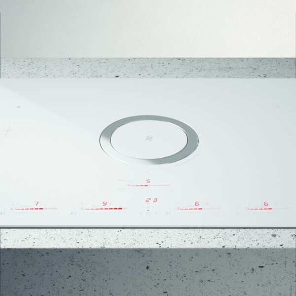 Elica NikolaTesla NT-SWITCH-WH-DO 83cm Vented Induction Hob in White Ice Grey