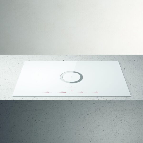 Elica NikolaTesla NT-SWITCH-WH-DO 83cm Vented Induction Hob in White Ice Grey
