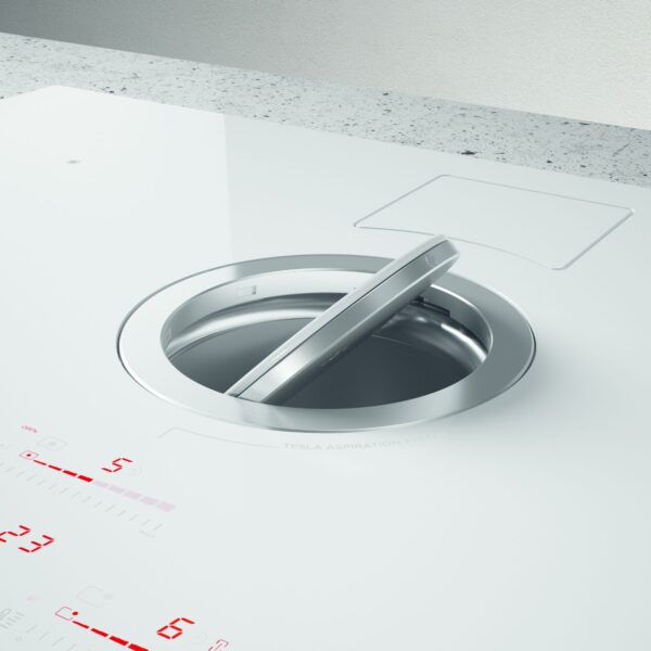 Elica NikolaTesla NT-SWITCH-WH-RC 83cm Vented Induction Hob in White Ice Grey