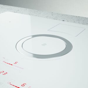 Elica NikolaTesla NT-SWITCH-WH-RC 83cm Vented Induction Hob in White Ice Grey
