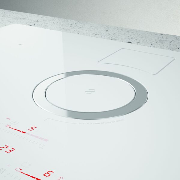 Elica NikolaTesla NT-SWITCH-WH-RC 83cm Vented Induction Hob in White Ice Grey