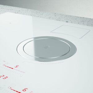 Elica NikolaTesla NT-SWITCH-WH-RC 83cm Vented Induction Hob in White Ice Grey