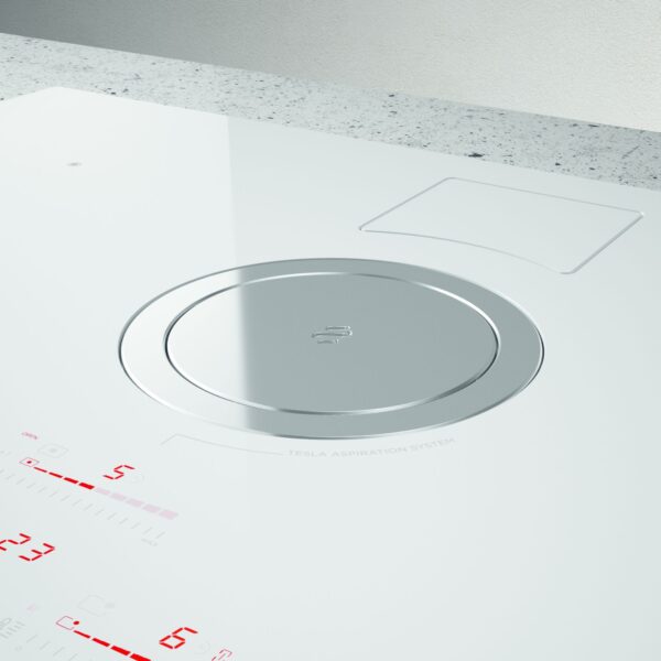 Elica NikolaTesla NT-SWITCH-WH-RC 83cm Vented Induction Hob in White Ice Grey