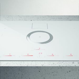 Elica NikolaTesla NT-SWITCH-WH-RC 83cm Vented Induction Hob in White Ice Grey
