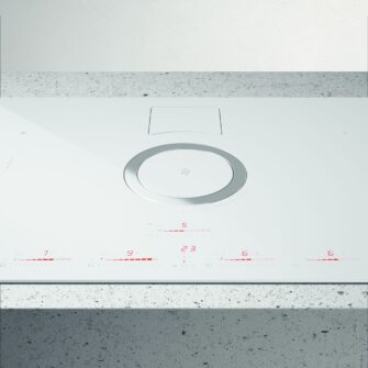 Elica NikolaTesla NT-SWITCH-WH-RC 83cm Vented Induction Hob in White Ice Grey