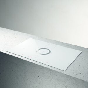Elica NikolaTesla NT-SWITCH-WH-RC 83cm Vented Induction Hob in White Ice Grey