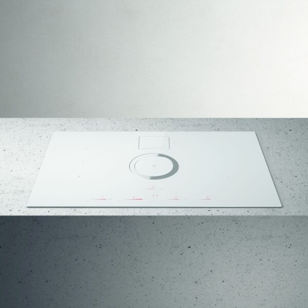 Elica NikolaTesla NT-SWITCH-WH-RC 83cm Vented Induction Hob in White Ice Grey