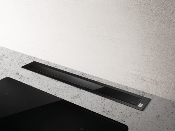 Elica Pandora 90cm Downdraft Extractor Hood in Black