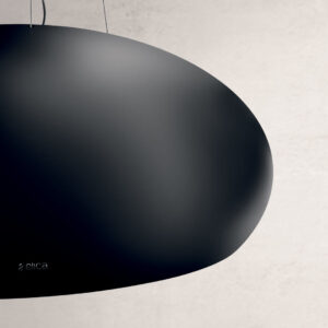 Elica Pearl RC 80cm Island Extractor Hood in Matt Black
