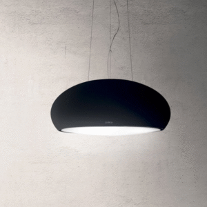 Elica Pearl RC 80cm Island Extractor Hood in Matt Black