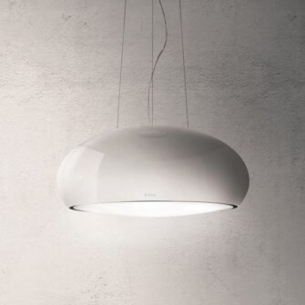 Elica Pearl RC 80cm Island Extractor Hood in Pearl White