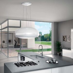 Elica Pearl RC 80cm Island Extractor Hood in Stainless Steel