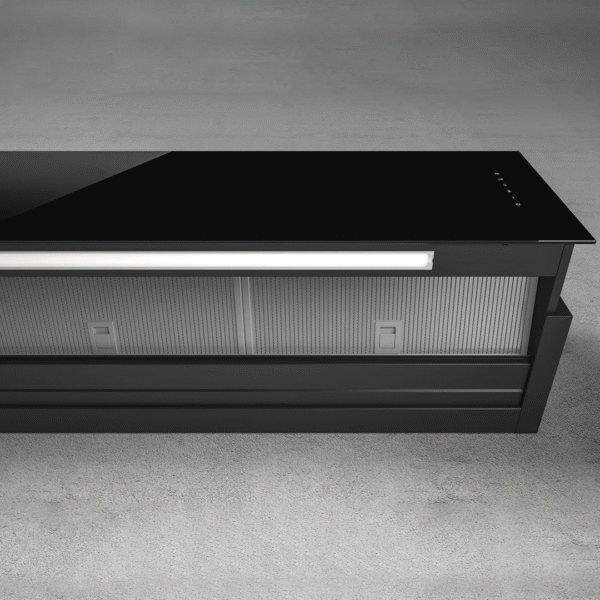 Elica Rules 120cm Built In Extractor Hood in Black Glass