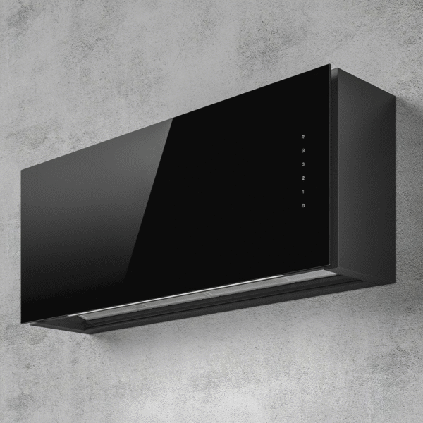 Elica Rules 90cm Built In Extractor Hood in Black Glass