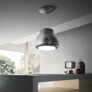 Elica Shining RC 50cm Island Extractor Hood in Peltrox