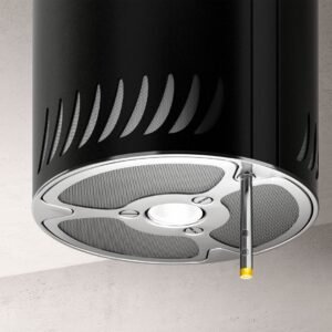 Elica Sienna Urban Designer Island Cooker Hood in Cast Iron-2