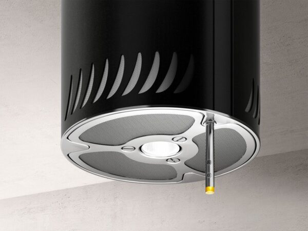 Elica Sienna Urban Designer Island Cooker Hood in Cast Iron-2