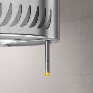 Elica Sienna Urban Designer Island Cooker Hood in Zinc-2