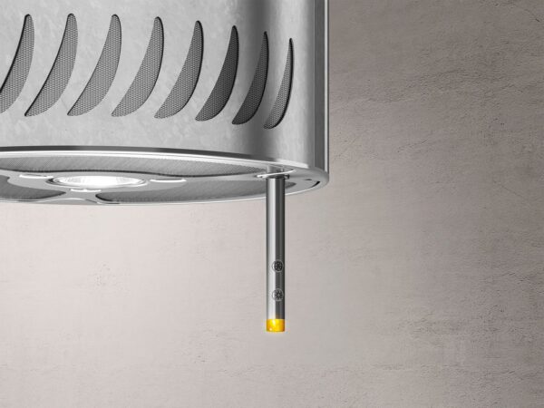 Elica Sienna Urban Designer Island Cooker Hood in Zinc-2