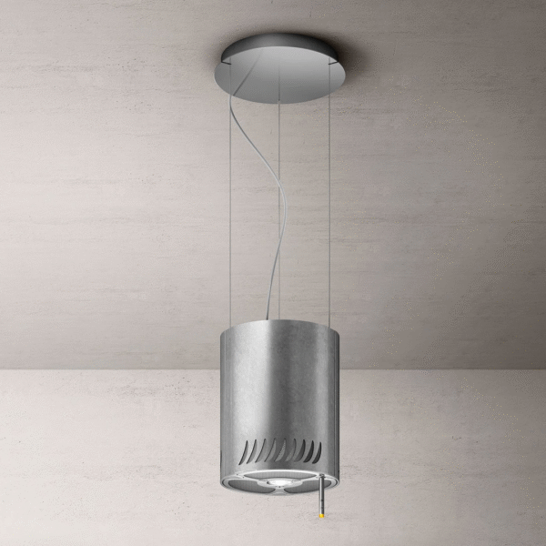 Elica Sienna Urban Designer Island Cooker Hood in Zinc