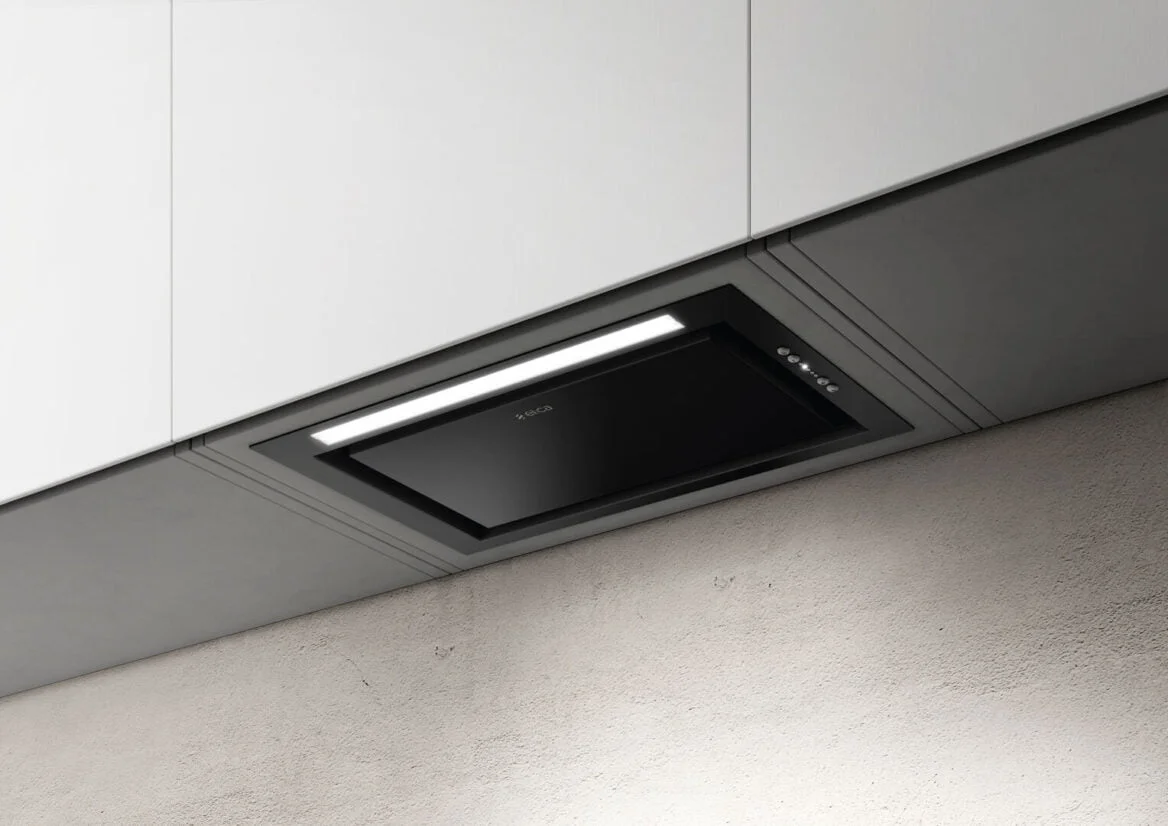Elica Slk2-Adv-Blk-60 Sleek 2.0 Advance 60Cm Built In Extractor Hood In Black