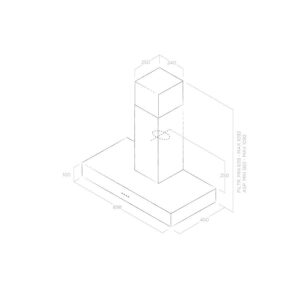Elica Spot Urban 90cm Wall Mount Cooker Hood in Zinc-4