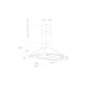 Elica Sun 60cm Chimney Cooker Hood-2