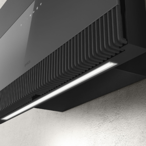 Elica Super Plat 80cm Built In Wall Extractor Hood in Grey Glass