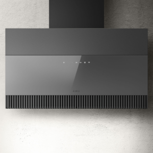 Elica Super Plat 80cm Built In Wall Extractor Hood in Grey Glass