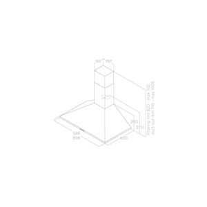 Elica Tamaya 2.0 HP 60cm Chimney Extractor Hood