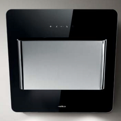 Elica Verve 55cm Black Glass/Stainless Steel