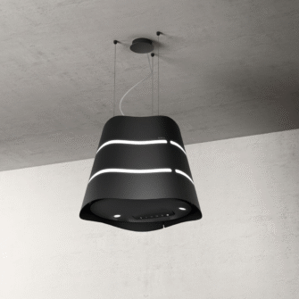 Elica Wave UX 50cm RC Island Extractor Hood in Black