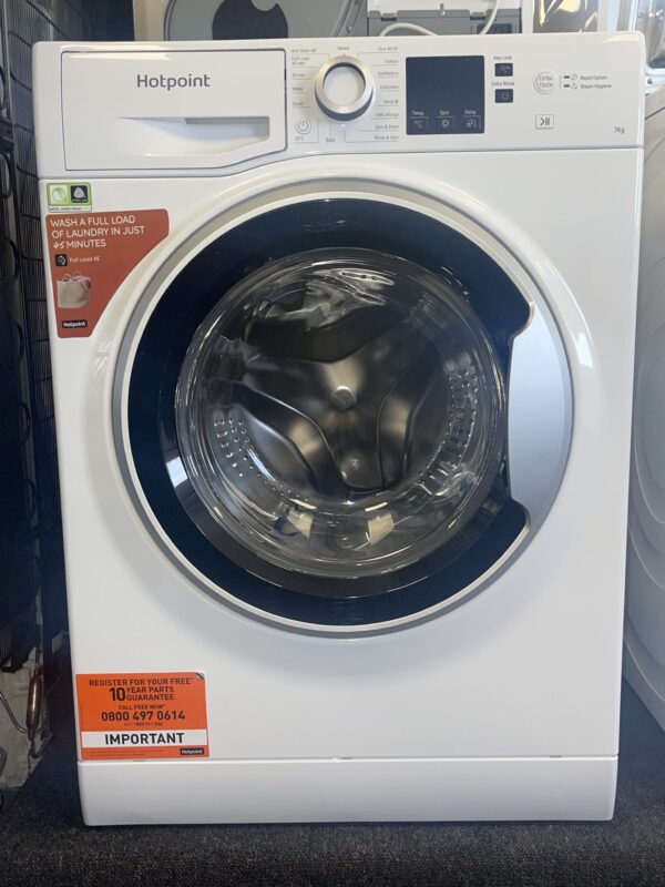**EX-DISPLAY** Hotpoint NSWE743UWSUKN 7kg 1400rpm Freestanding Washing Machine - 2