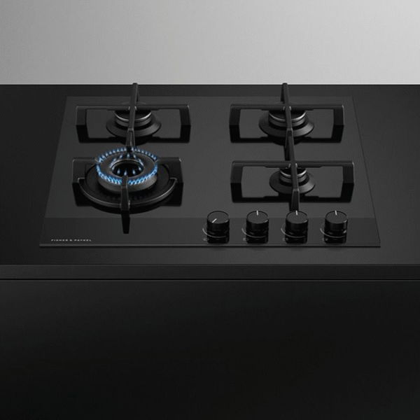 Fisher & Paykel CG604DLPGB4 60cm 4 Burner LPG Gas Hob