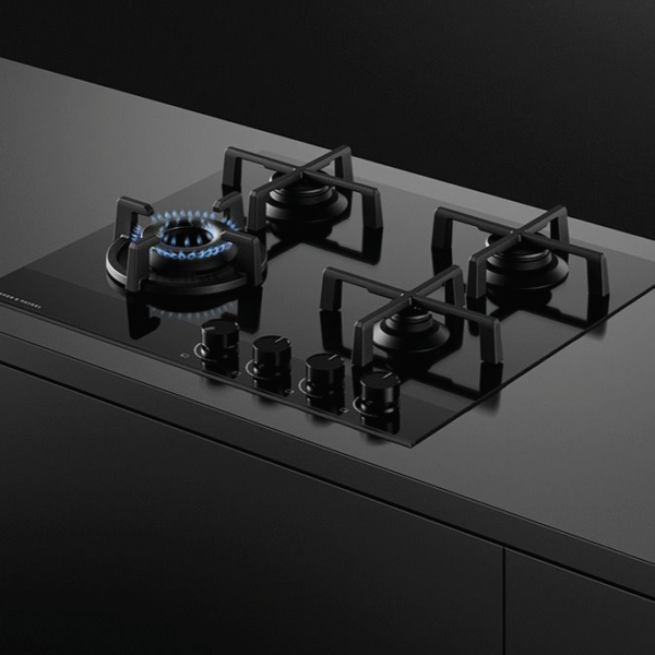 Fisher & Paykel CG604DLPGB4 60cm 4 Burner LPG Gas Hob